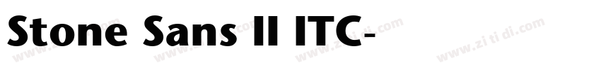 Stone Sans II ITC字体转换